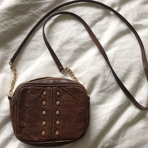Michael Kors Brown Leather Crossbody